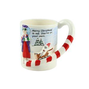MAXINE 3D Holiday Mug ceramic "Merry Christmas to me. You're on your own"